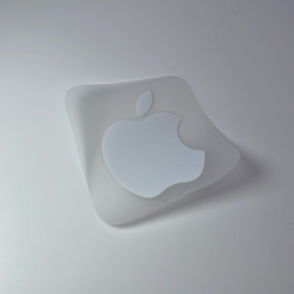 NWT APPLE Logo Sticker - Transparent - Picture 2 of 3